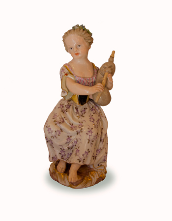 Figura de porcelana de Meissen del Siglo XIX